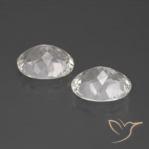 8.23 ct natürliche Weiß Topas-Edelsteine, Oval, VVS-VS