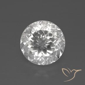 5.22ct Natürlicher Klares Weiß Topas, Runden, VS