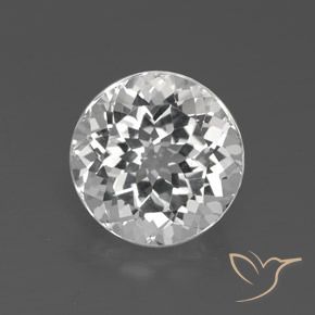 4.34ct Natürlicher Klares Weiß Topas, Runden, VVS-VS