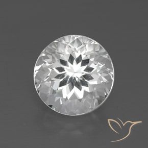 3.58ct Natürlicher Klares Weiß Topas, Runden, VVS