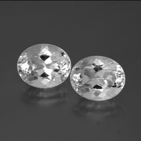 9.22 ct natürliche Klares Weiß Topas-Edelsteine, Oval Schliff, VS
