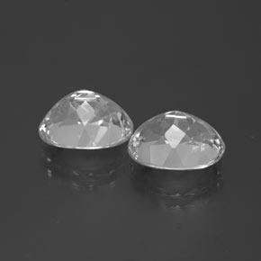 9.22 ct natürliche Klares Weiß Topas-Edelsteine, Oval Schliff, VS