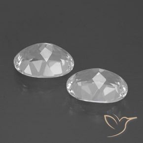 6.12 ct natürliche Weiß Topas-Edelsteine, Oval, VVS-VS
