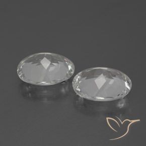 7.48 ct natürliche Weiß Topas-Edelsteine, Oval, VVS-VS