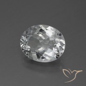 9,17 ctw natürlicher Klares Weiß Topas, Oval, VS