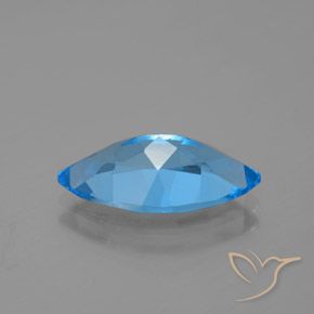 4,33 ctw natürlicher blauer Topas, Marquise, VVS-VS