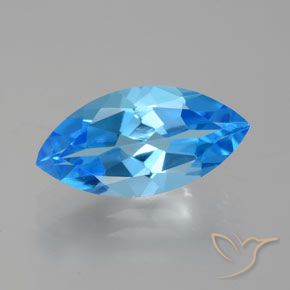 4.71ct Natürlicher Swiss Blue Topas, Marquise, VVS-VS