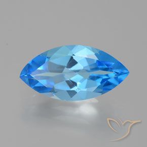 9,17 ctw natürlicher Swiss Blue Topas, Marquise, VVS-VS