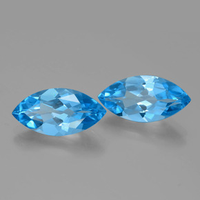 8.80 ct natürliche Swiss Blue Topas-Edelsteine, Marquise, VVS-VS