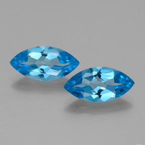 8,16 ct natürliche blauer Topas-Edelsteine, Marquise, VVS