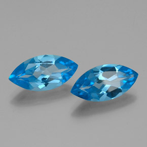 8,16 ct natürliche blauer Topas-Edelsteine, Marquise, VVS