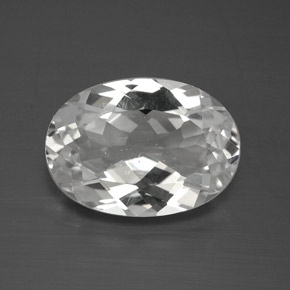 4,73 ctw natürlicher weißer Topas, Oval Schliff, VS