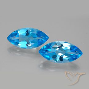 8.87ctw Natürlicher Swiss Blue Topas, Marquise, VVS
