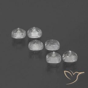 3.19 ct natürliche Weiß Topas-Edelsteine, Kissen, VVS-VS