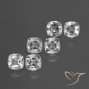 2.82 ct natürliche Klares Weiß Topas-Edelsteine, Kissen, VVS-VS