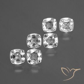 2.82 ct natürliche Klares Weiß Topas-Edelsteine, Kissen, VVS-VS
