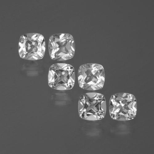 3,14 ct natürliche weißer Topas-Edelsteine, Kissenschliff, VVS-VS