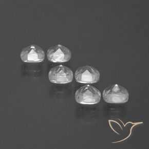3.16 ct natürliche Klares Weiß Topas-Edelsteine, Kissen, VVS-VS