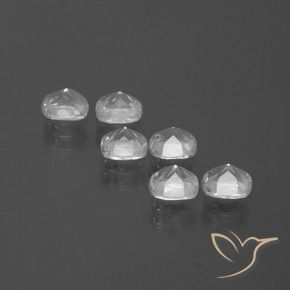2.97 ct natürliche Klares Weiß Topas-Edelsteine, Kissen, VVS-VS