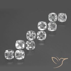 4.17 ct natürliche Klares Weiß Topas-Edelsteine, Kissen, VVS-VS