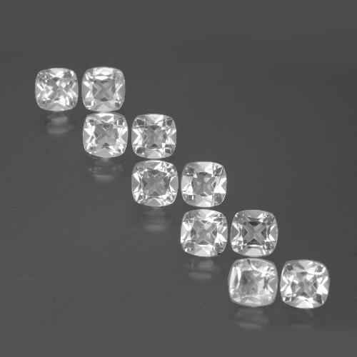 4.65 ct natürliche Weiß Topas-Edelsteine, Kissenschliff, VVS-VS