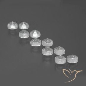 5.27 ct natürliche Weiß Topas-Edelsteine, Kissen, VVS-VS