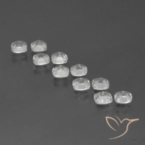 4.66 ct natürliche Weiß Topas-Edelsteine, Kissen, VVS-VS