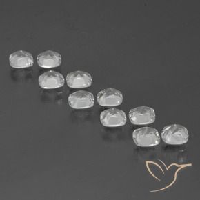 4.79 ct natürliche Weiß Topas-Edelsteine, Kissen, VVS-VS