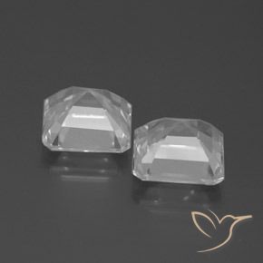 6.11 ct natürliche Klares Weiß Topas-Edelsteine, Oktagonschliff, VS
