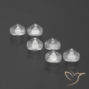 3.16 ct natürliche Klares Weiß Topas-Edelsteine, Kissen, VVS-VS