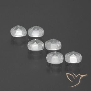 2.89 ct natürliche Weiß Topas-Edelsteine, Kissen, VVS-VS