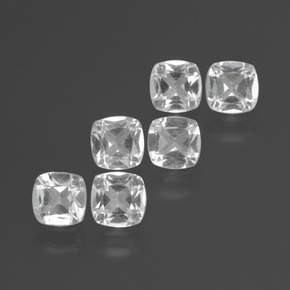 2.60 ct natürliche Weiß Topas-Edelsteine, Kissenschliff, VVS-VS