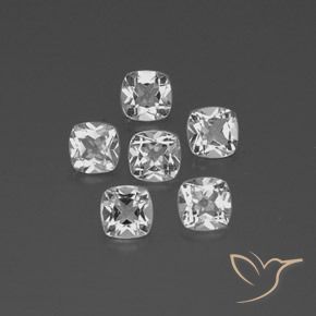 2.91 ct natürliche Weiß Topas-Edelsteine, Kissen, VVS-VS