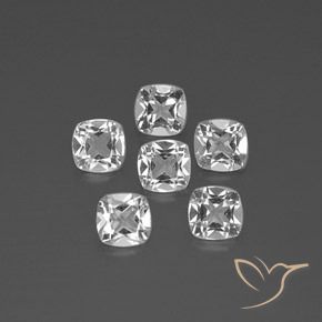 2.81 ct natürliche Klares Weiß Topas-Edelsteine, Kissen, VVS-VS