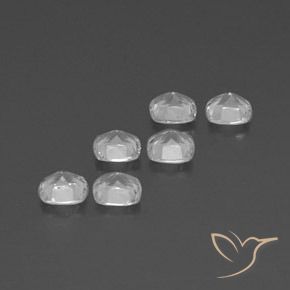 2.81 ct natürliche Klares Weiß Topas-Edelsteine, Kissen, VVS-VS