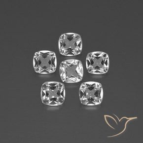 2.77 ct natürliche Klares Weiß Topas-Edelsteine, Kissen, VVS-VS