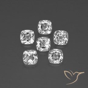 3.12 ct natürliche Klares Weiß Topas-Edelsteine, Kissen, VVS-VS