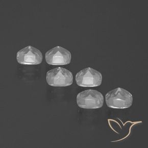 3.14 ct natürliche Weiß Topas-Edelsteine, Kissen, VVS-VS