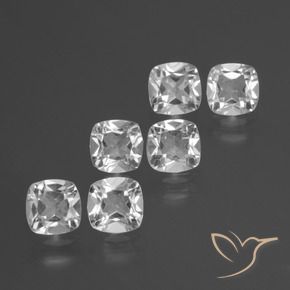 2.74 ct natürliche Weiß Topas-Edelsteine, Kissen, VVS-VS