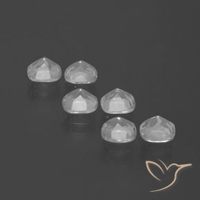 2.98 ct natürliche Weiß Topas-Edelsteine, Kissen, VVS-VS