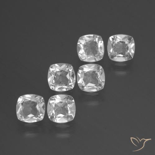2.81 ct natürliche Weiß Topas-Edelsteine, Kissen, VVS-VS