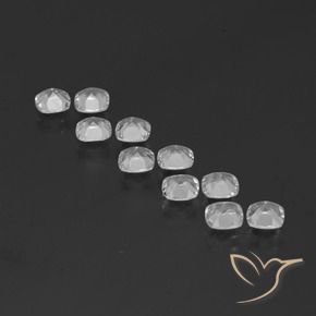 4.47 ct natürliche Klares Weiß Topas-Edelsteine, Kissen, VVS-VS