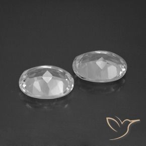 6.46 ct natürliche Klares Weiß Topas-Edelsteine, Oval, VVS-VS