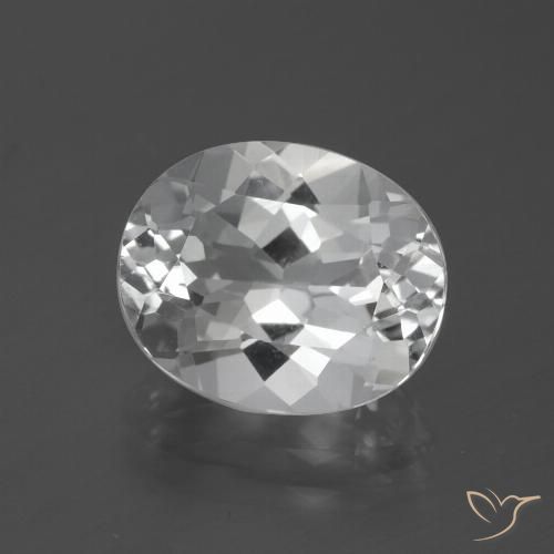 5.64ct Natürlicher Klares Weiß Topas, Oval, VVS
