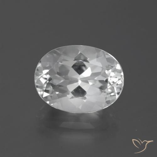 5.35ct Natürlicher Weiß Topas, Oval, VVS