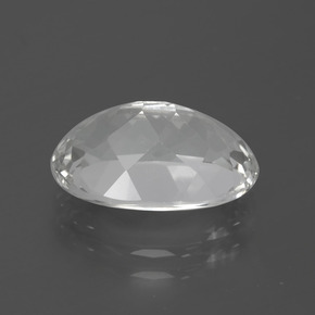 5,51 ctw natürlicher weißer Topas, Oval Schliff, VVS
