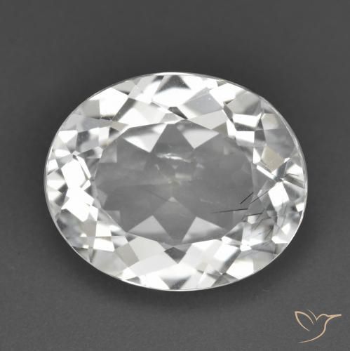 5.73ct Natürlicher Weiß Topas, Oval, VS