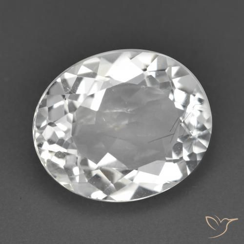 9,17 ctw natürlicher Weiß Topas, Oval, VS