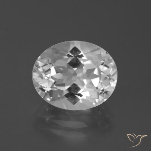 5.19ct Natürlicher Klares Weiß Topas, Oval, VVS