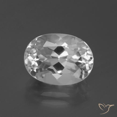 5.21ct Natürlicher Klares Weiß Topas, Oval, VVS-VS